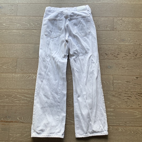 Denim Forum The Farrah Hi Rise wide Jean, White, Size 26 - Picture 3 of 3